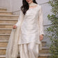 Elegant Natural Crepe Plazo Set for Festive and Formal Wear