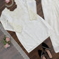Elegant Natural Crepe Plazo Set for Festive and Formal Wear