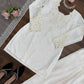 Elegant Natural Crepe Plazo Set for Festive and Formal Wear