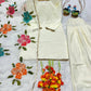 Elegant Natural Crepe Plazo Set for Festive and Formal Wear