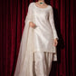 Elegant Natural Crepe Plazo Set for Festive and Formal Wear