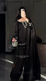 Elegant Natural Satin Farshi Palazzo Suit Set for Festive and Occasion Wear