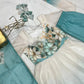 Elegant Organza Silk Floral Anarkali Suit Set