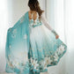 Elegant Organza Silk Floral Anarkali Suit Set