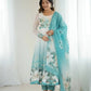 Elegant Organza Silk Floral Anarkali Suit Set