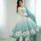 Elegant Organza Silk Floral Anarkali Suit Set