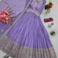 Elegant Pink Heavy Shimmer Silk Gown with Dupatta – Embroidery Sequins Work, 3.5 Meter Flair, Fully Stitched
