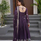 Elegant Pink Heavy Shimmer Silk Gown with Dupatta – Embroidery Sequins Work, 3.5 Meter Flair, Fully Stitched