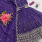 Elegant Pink Heavy Shimmer Silk Gown with Dupatta – Embroidery Sequins Work, 3.5 Meter Flair, Fully Stitched