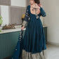 Elegant Pink Heavy Shimmer Silk Gown with Dupatta – Embroidery Sequins Work, 3.5 Meter Flair, Fully Stitched