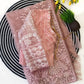 Elegant Premium Pink Net Embroidered Saree for Wedding, Festive and Reception Wear