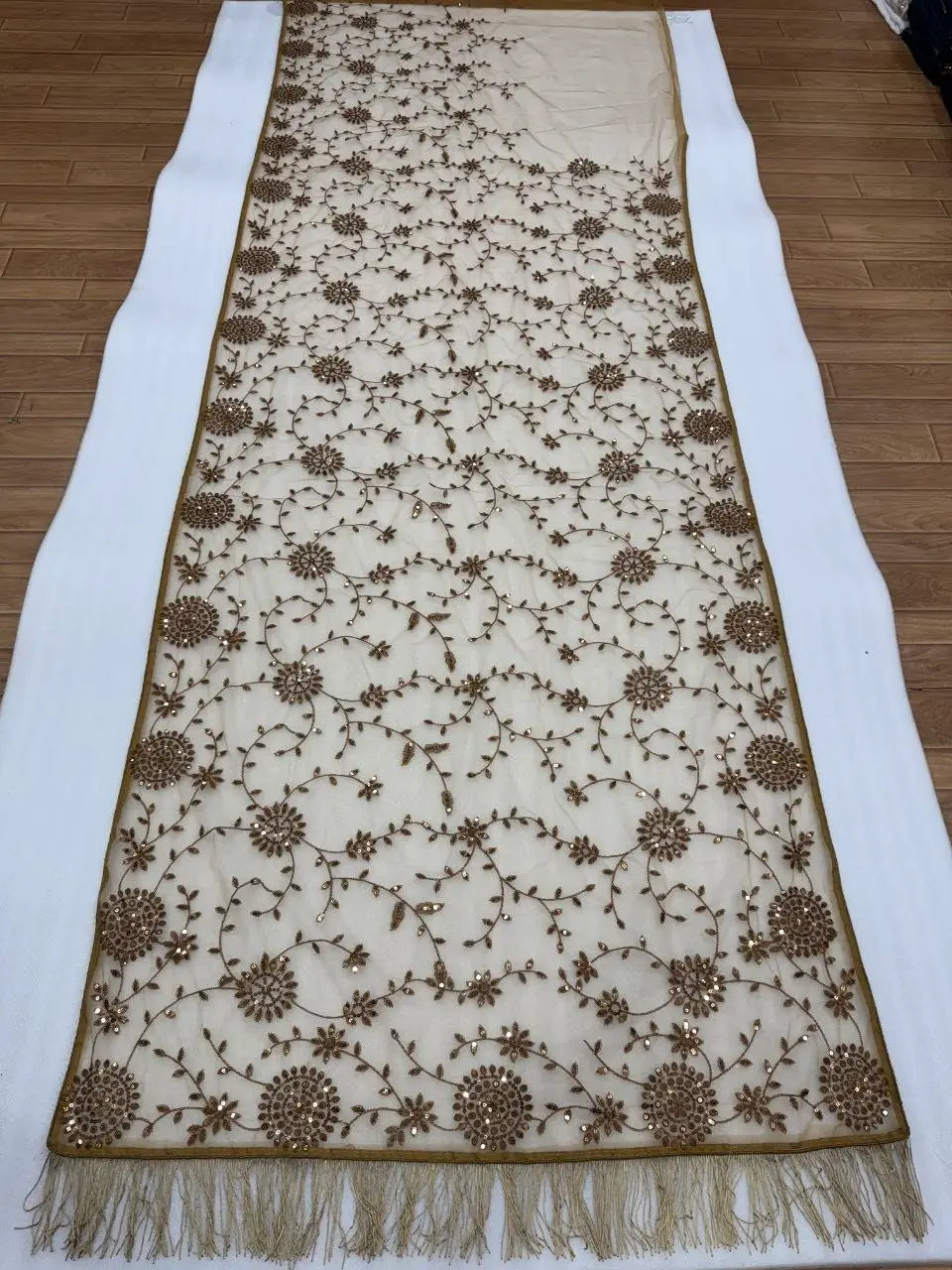 Elegant Premium lightweight Net Embroidered Saree for Wedding, Festive and Reception Wear