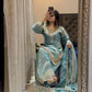 Elegant Pure Silk Palazzo Suit Set for Festive and Occasion Wear