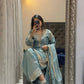 Elegant Pure Silk Palazzo Suit Set for Festive and Occasion Wear