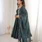 Elegant Rangoli Silk Anarkali Suit Set for Festive and Occasion Wear
