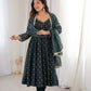 Elegant Rangoli Silk Anarkali Suit Set for Festive and Occasion Wear