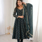 Elegant Rangoli Silk Anarkali Suit Set for Festive and Occasion Wear