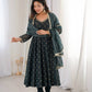 Elegant Rangoli Silk Anarkali Suit Set for Festive and Occasion Wear