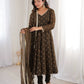 Elegant Rangoli Silk Anarkali Suit Set for Festive and Occasion Wear