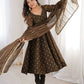 Elegant Rangoli Silk Anarkali Suit Set for Festive and Occasion Wear