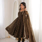 Elegant Rangoli Silk Anarkali Suit Set for Festive and Occasion Wear
