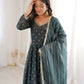 Elegant Rangoli Silk Anarkali Suit Set for Festive and Occasion Wear