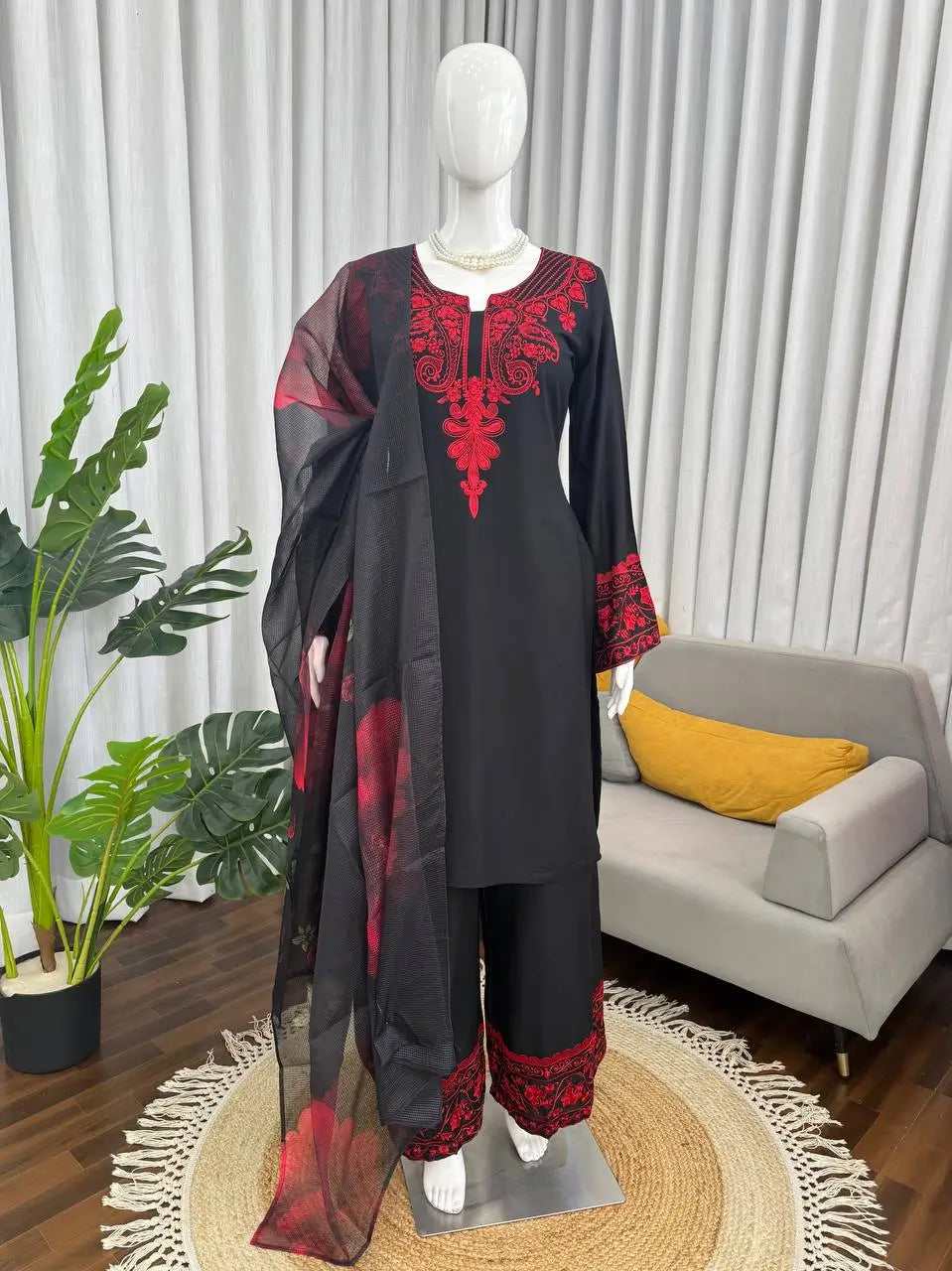 Elegant Rayon Cotton Suit Set for Festive and Everyday Wear