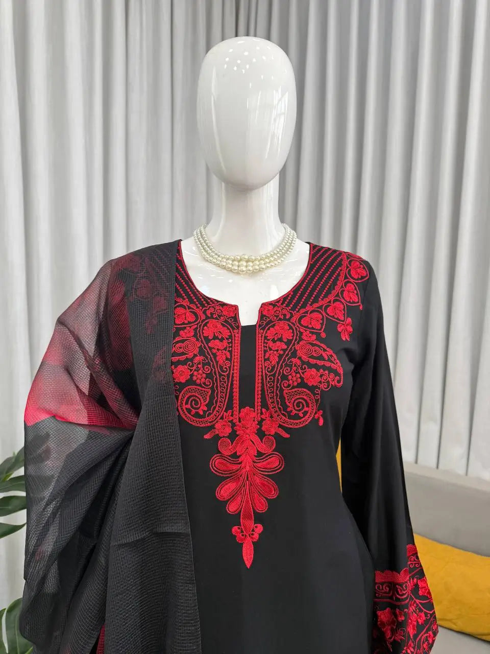 Elegant Rayon Cotton Suit Set for Festive and Everyday Wear