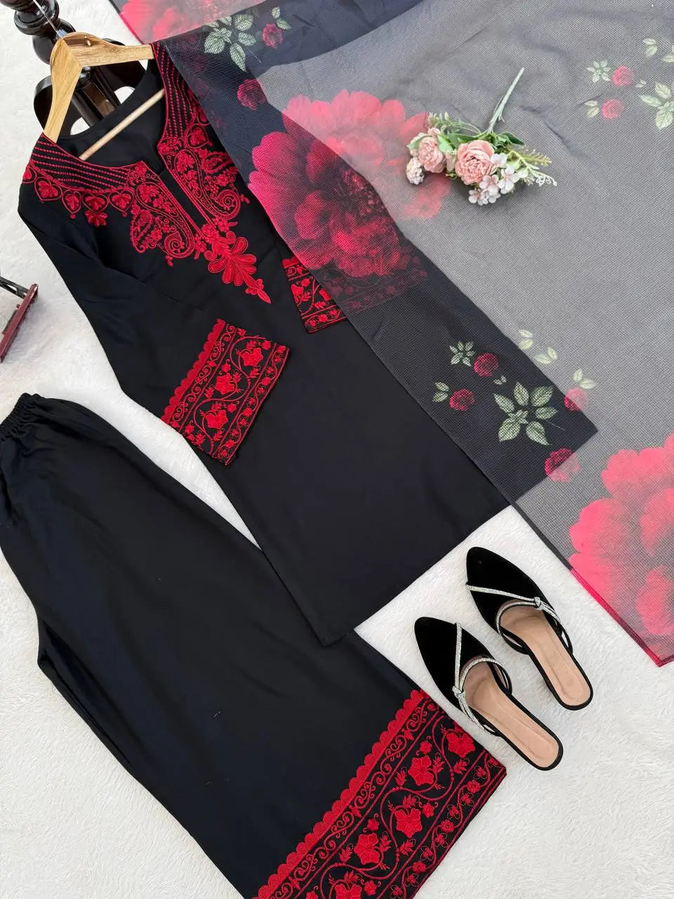 Elegant Rayon Cotton Suit Set for Festive and Everyday Wear