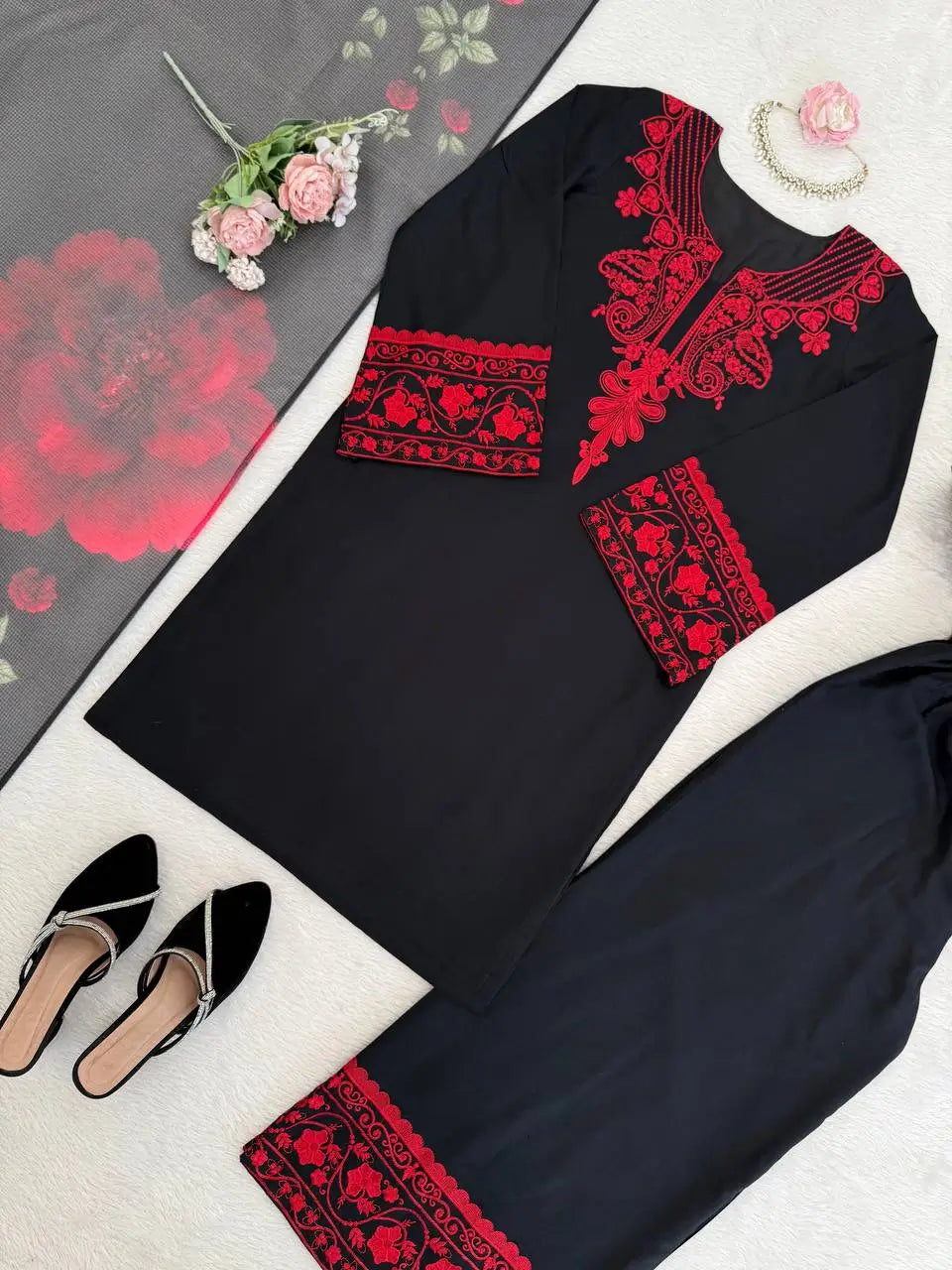 Elegant Rayon Cotton Suit Set for Festive and Everyday Wear