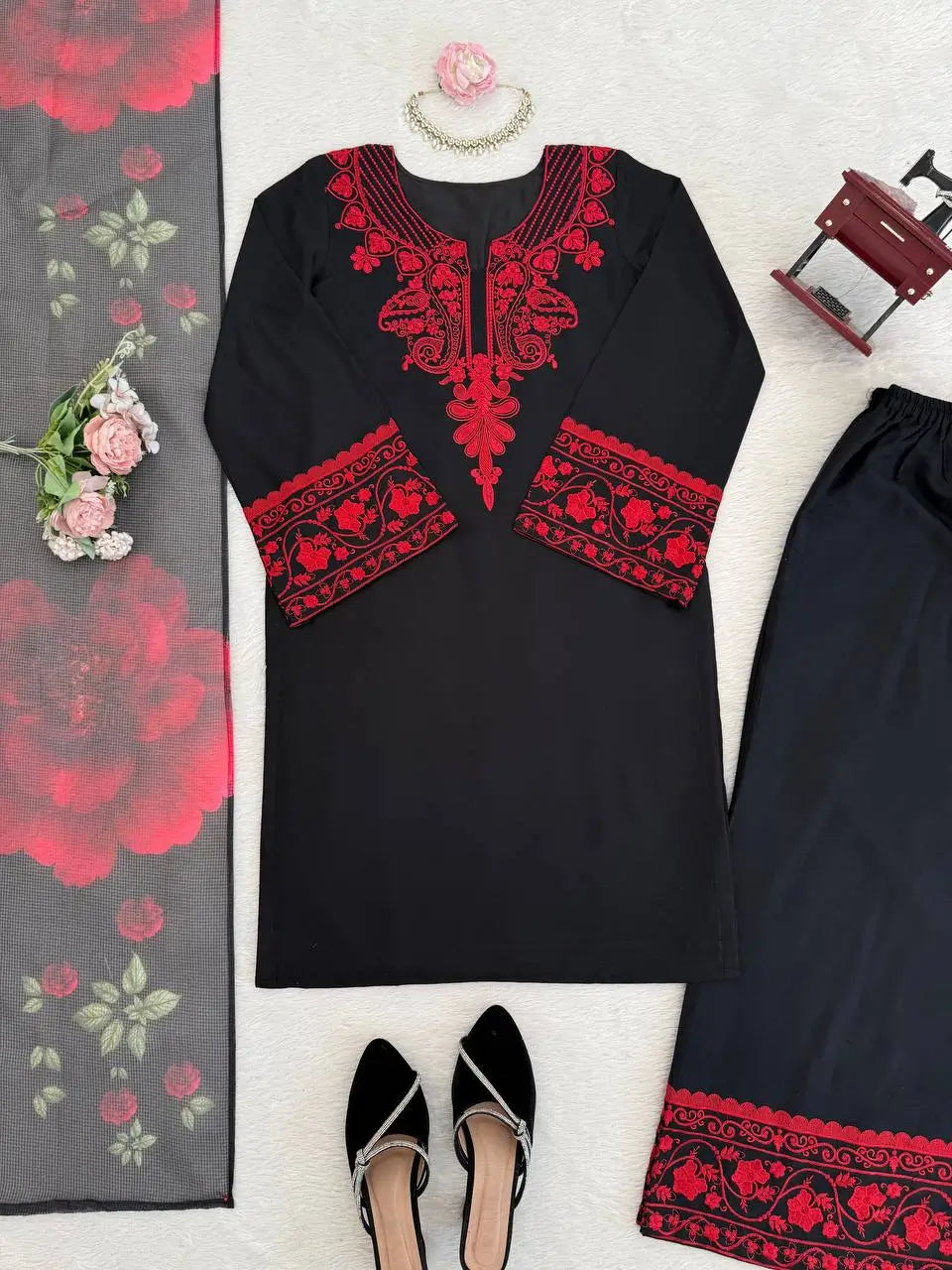 Elegant Rayon Cotton Suit Set for Festive and Everyday Wear