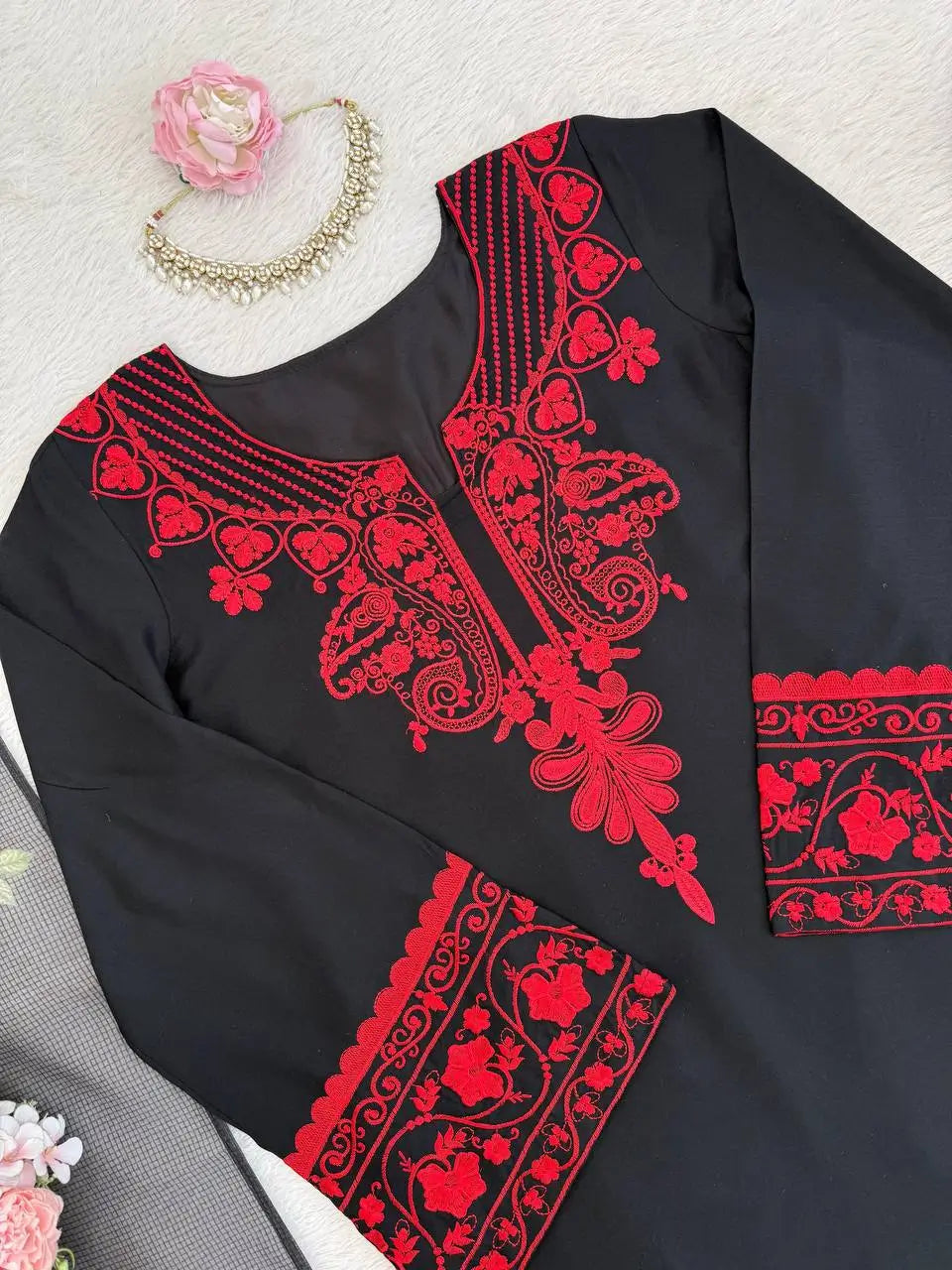 Elegant Rayon Cotton Suit Set for Festive and Everyday Wear