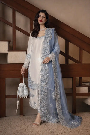 Elegant Roman Glass Embroidered Plazzo Suit Set for Festive and Occasion Wear