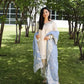 Elegant Roman Glass Embroidered Plazzo Suit Set for Festive and Occasion Wear
