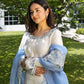 Elegant Roman Glass Embroidered Plazzo Suit Set for Festive and Occasion Wear
