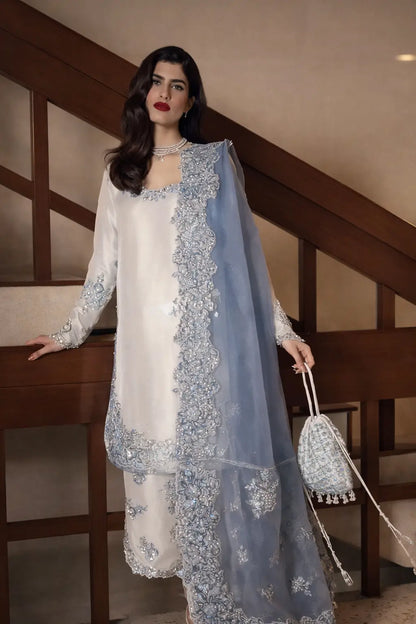 Elegant Roman Glass Embroidered Plazzo Suit Set for Festive and Occasion Wear