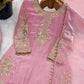 Elegant Roman Silk Embroidered Festive Kurta Set for Celebrations