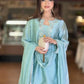 Elegant Roman Silk Farshi Palazzo Suit Set for Festive and Party Wear
