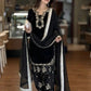 Elegant Roman Silk Farshi Palazzo Suit Set for Festive and Party Wear