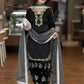 Elegant Roman Silk Farshi Palazzo Suit Set for Festive and Party Wear