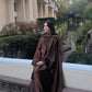 Elegant Satin Kaftan Palazzo Set for Festive and Family Occasions