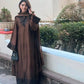 Elegant Satin Kaftan Palazzo Set for Festive and Family Occasions