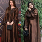 Elegant Satin Kaftan Palazzo Set for Festive and Family Occasions