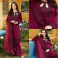 Elegant Satin Rayon Palazzo Suit Set for Festive and Party Wear