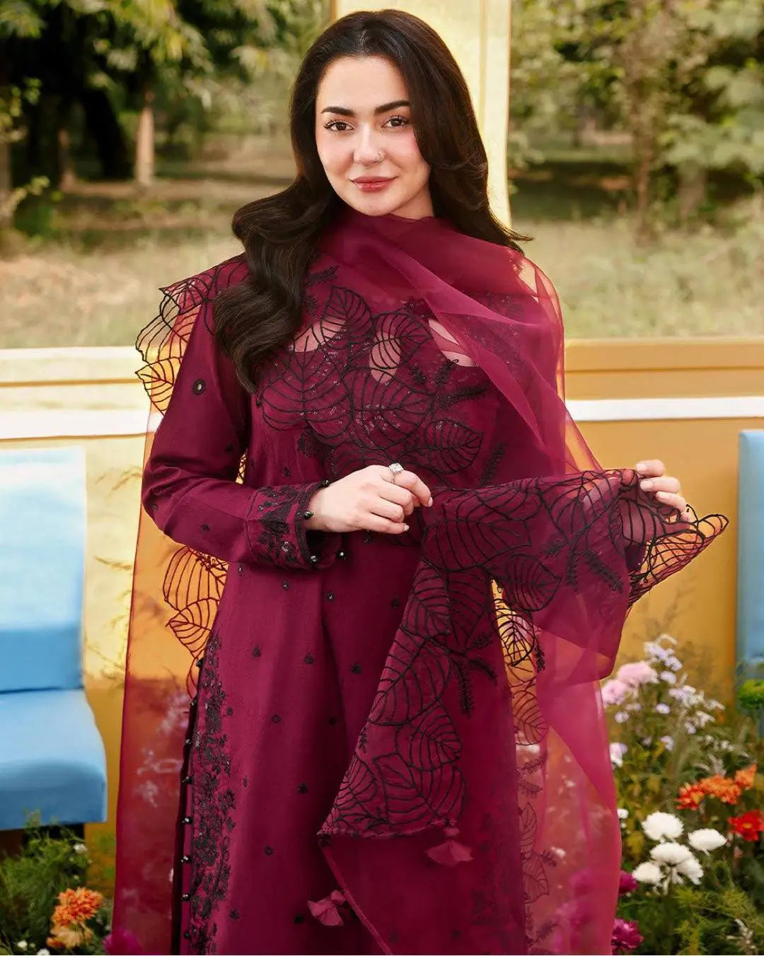 Elegant Satin Rayon Palazzo Suit Set for Festive and Party Wear