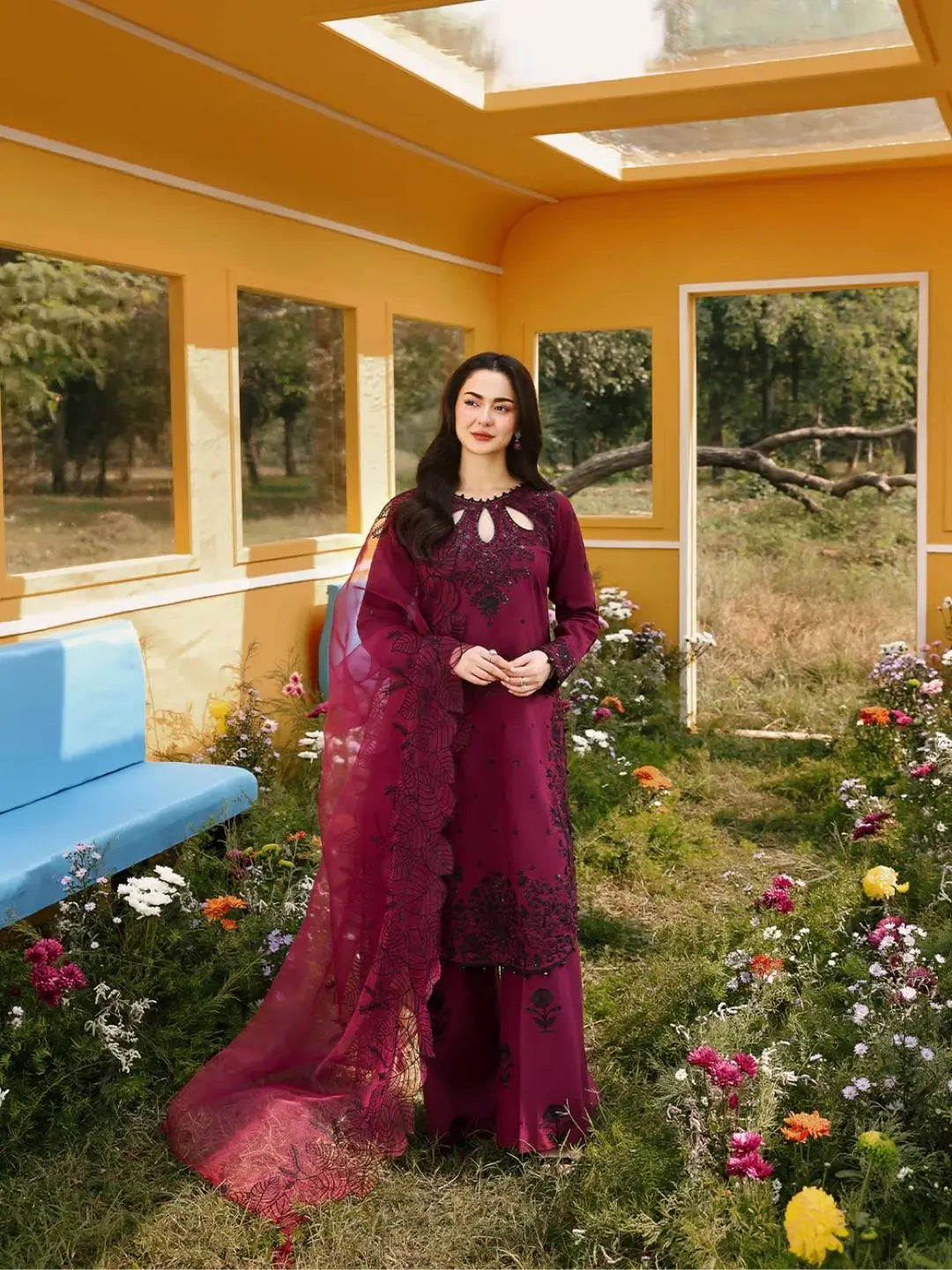 Elegant Satin Rayon Palazzo Suit Set for Festive and Party Wear