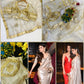 Elegant Satin Saree with Designer Gota patti Blouse for special occasion