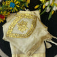 Elegant Satin Saree with Designer Gota patti Blouse for special occasion