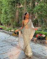 Elegant Satin Silk Embroidered Saree for Wedding and Festive Wear