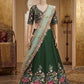 Elegant Satin Silk Lehenga Choli Set for Wedding and Festive Occasions
